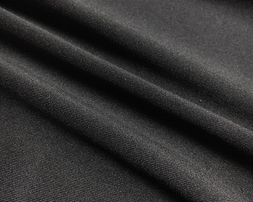 Black Polyester Spandex Microfiber Fabric, For Textile, Print: Solid at Rs  280/meter in Surat