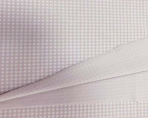 NC-2028 Two tone TACTEL polyester spandex gingham fabric